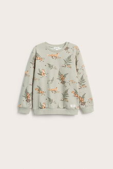 Kids' green forest sweatshirt