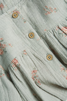 Baby green floral lace dress