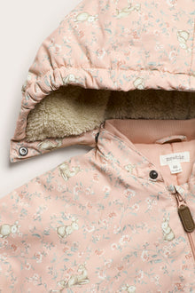 Baby pink floral print coverall