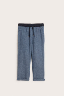 Kids´ blue woven twill trousers