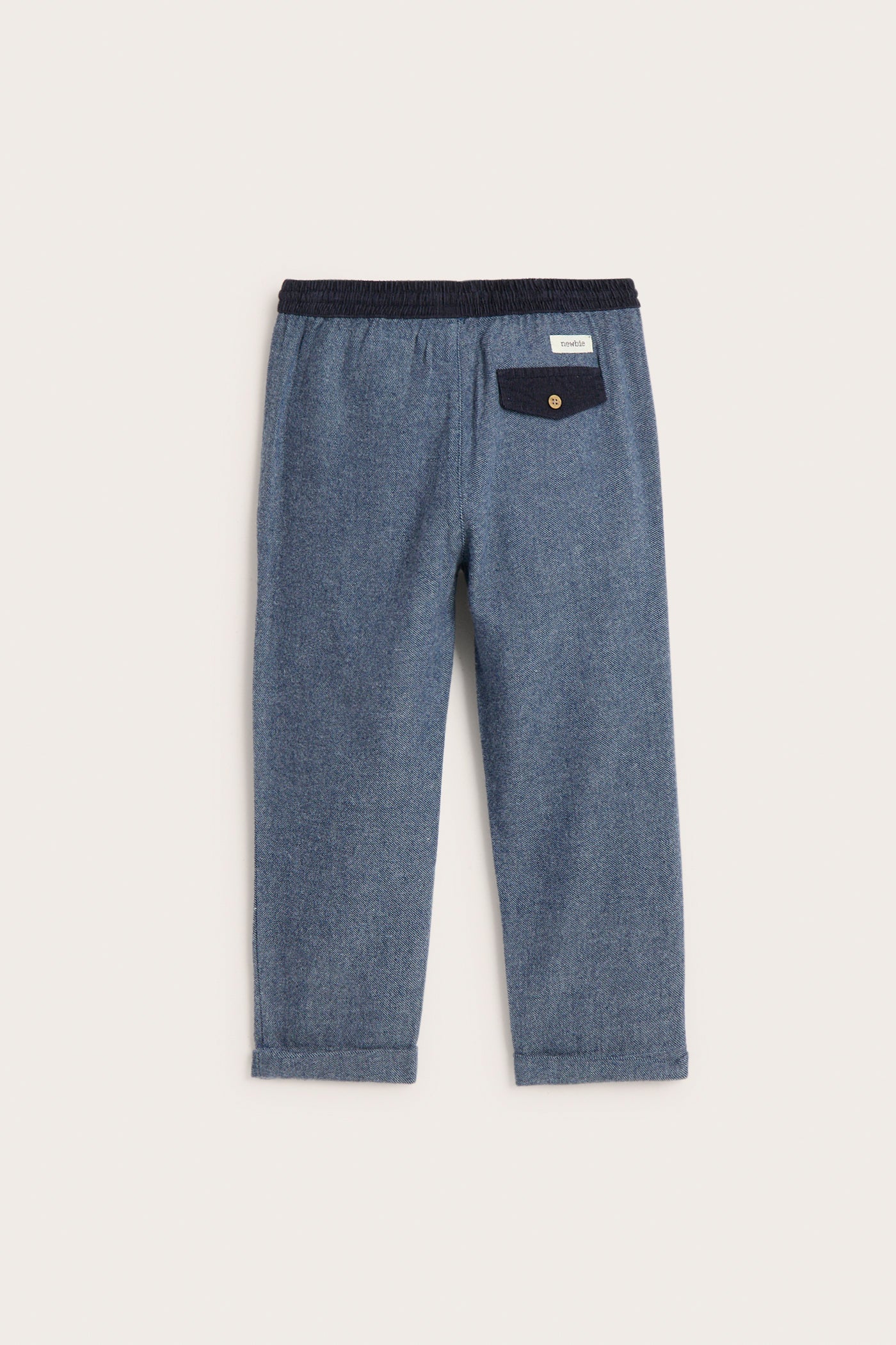 Kids´ blue woven twill trousers