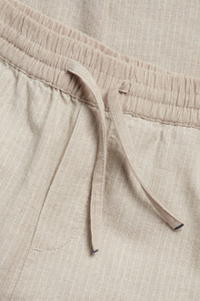 Kids´ beige striped woven trousers