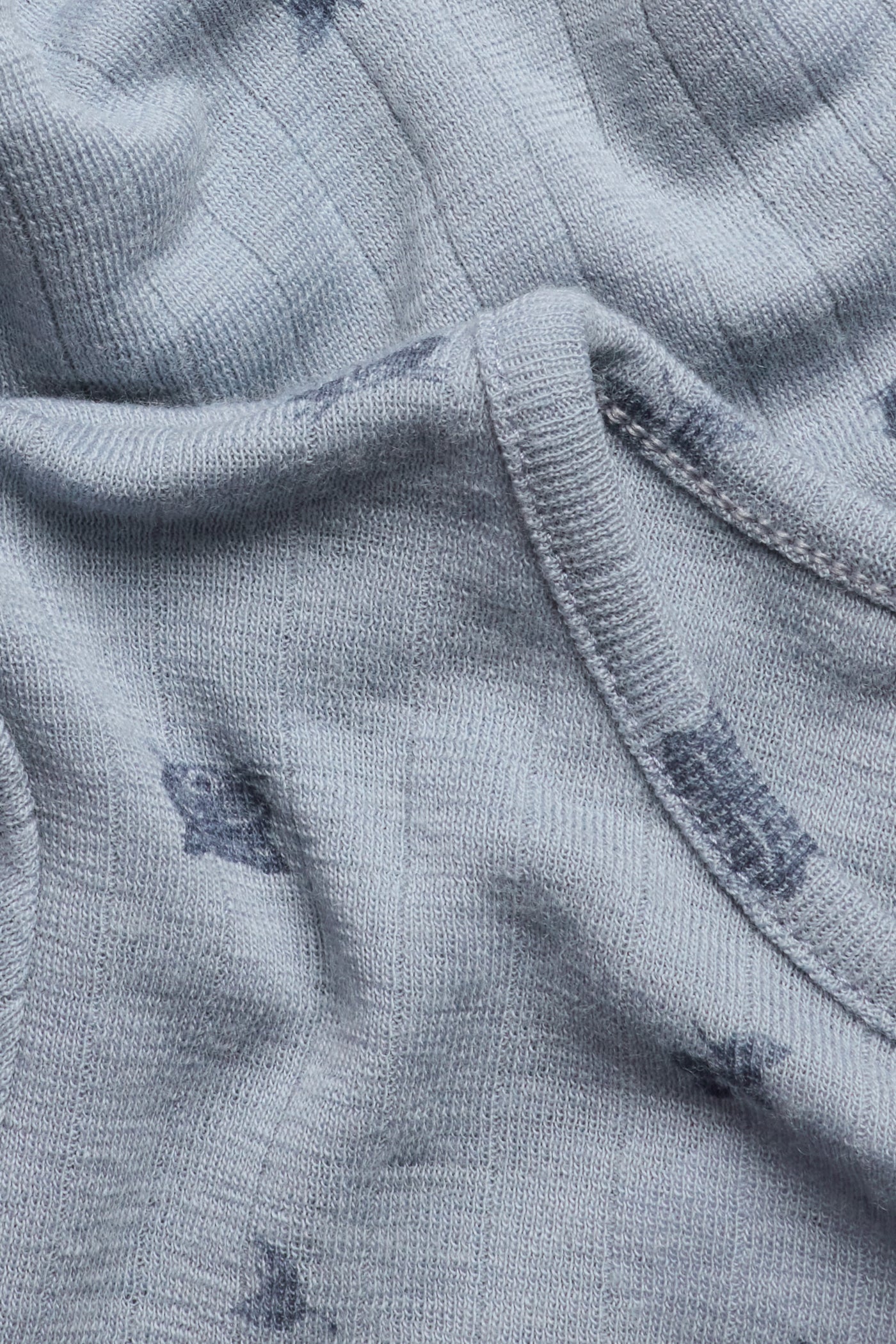 Kids' blue raccoon wool top