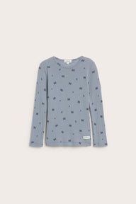 Kids' blue raccoon wool top