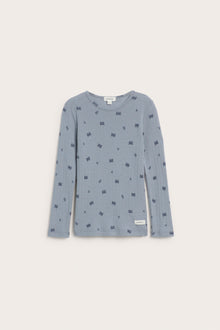 Kids' blue raccoon wool top