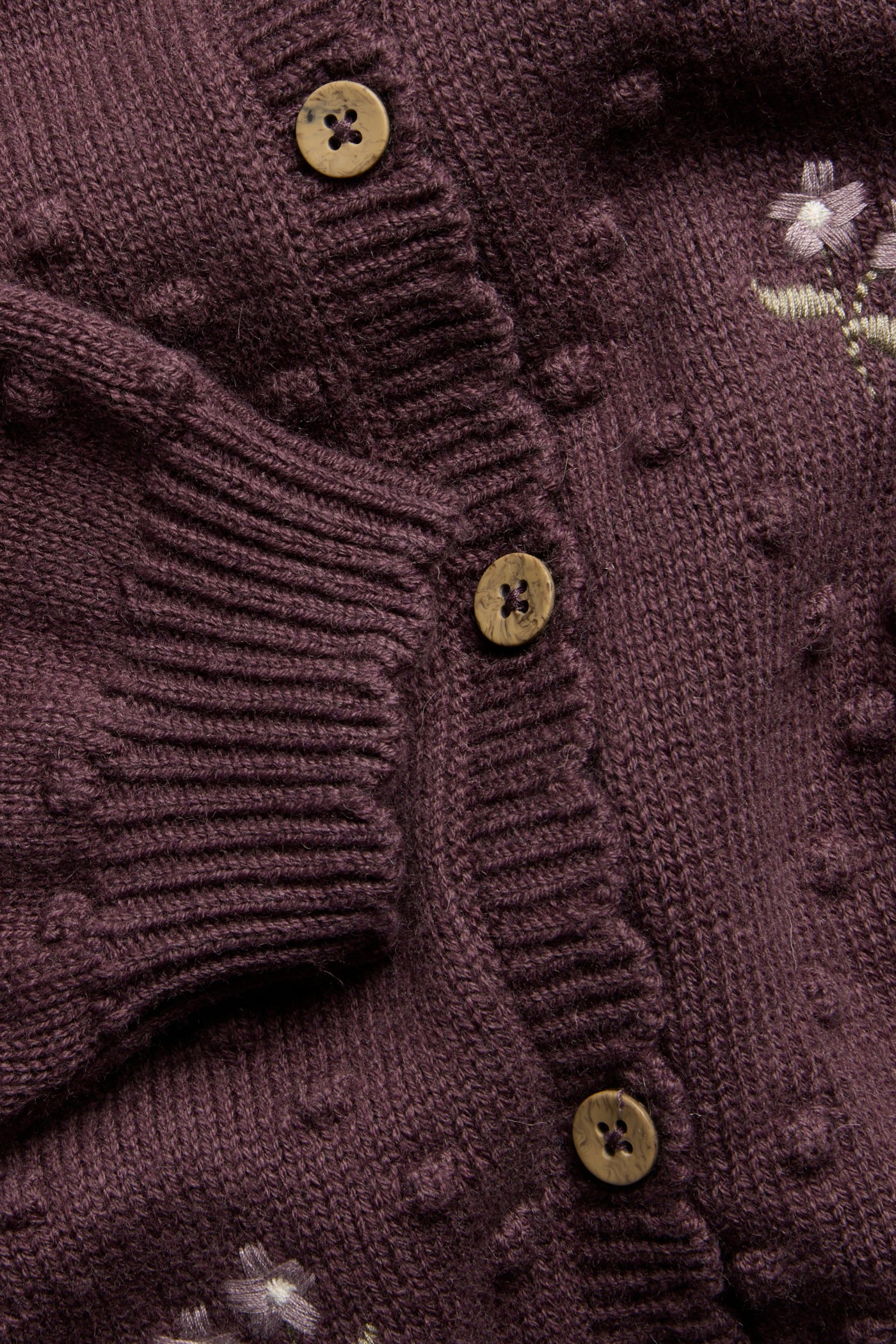 Kids’ lilac cardigan in wool blend