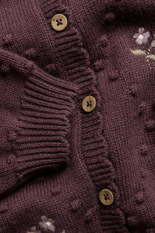 Kids’ lilac cardigan in wool blend