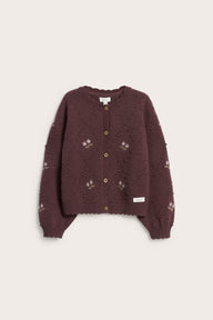 Kids’ lilac cardigan in wool blend