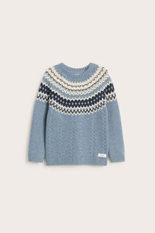 Kids blue knitted jumper