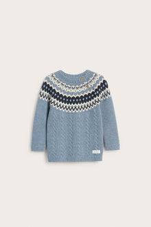 Baby blue knitted jumper