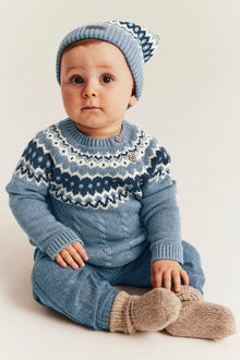 Baby blue knitted jumper