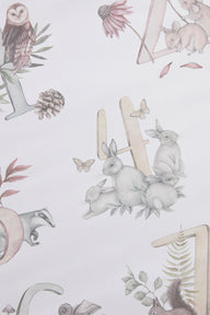 Baby & kids poster with animals and numbers