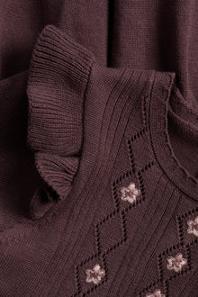 Baby lilac knitted dress