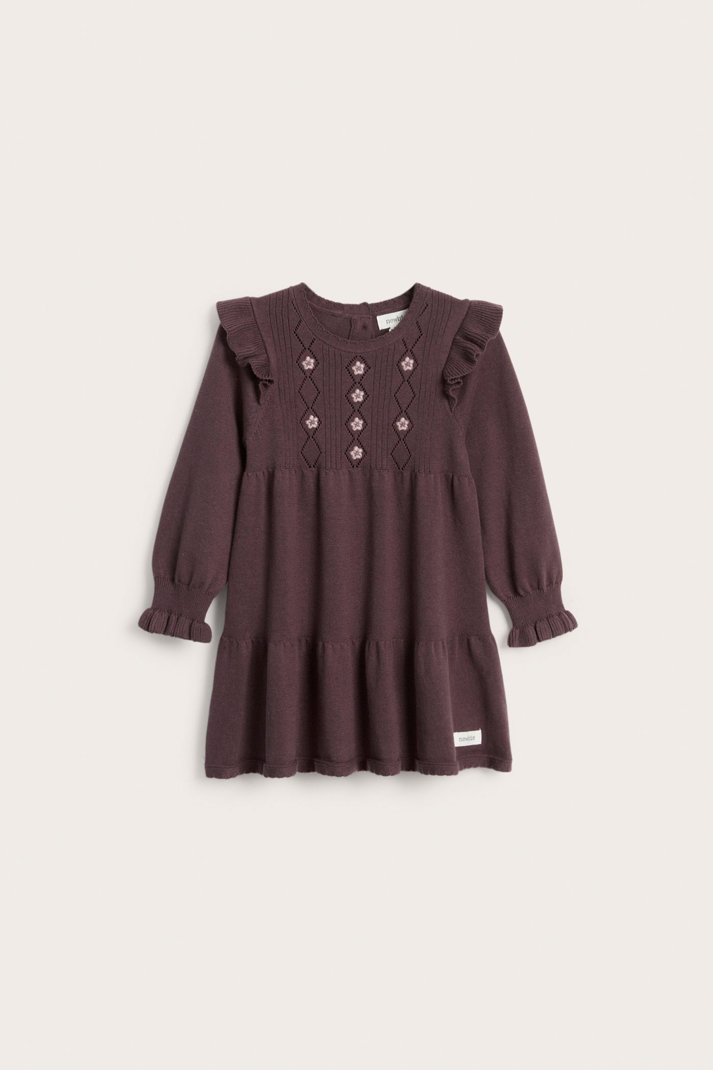 Baby lilac knitted dress