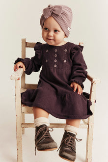 Baby lilac knitted dress