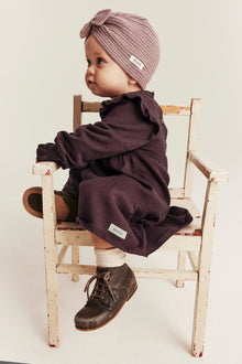 Baby lilac knitted dress