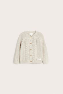 Baby beige knitted cardigan
