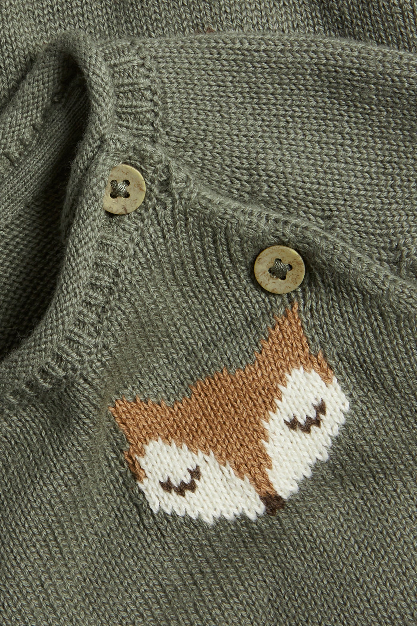 Baby green fox jumper
