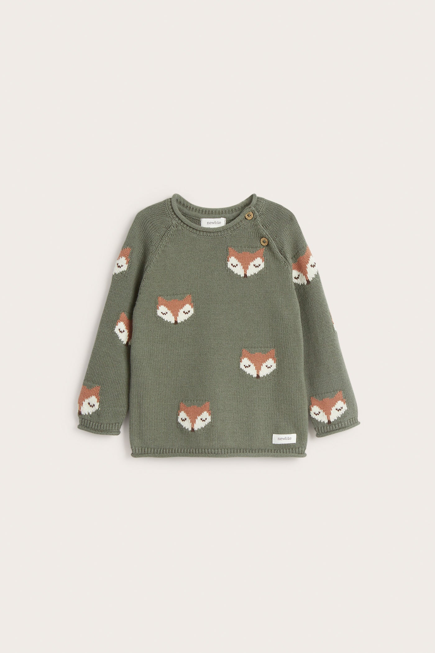 Baby green fox jumper