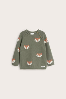 Baby green fox jumper
