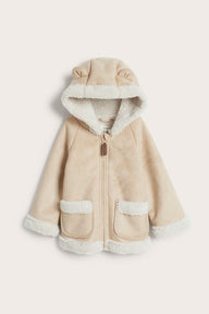 Baby beige shearling jacket