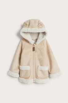 Baby beige shearling jacket