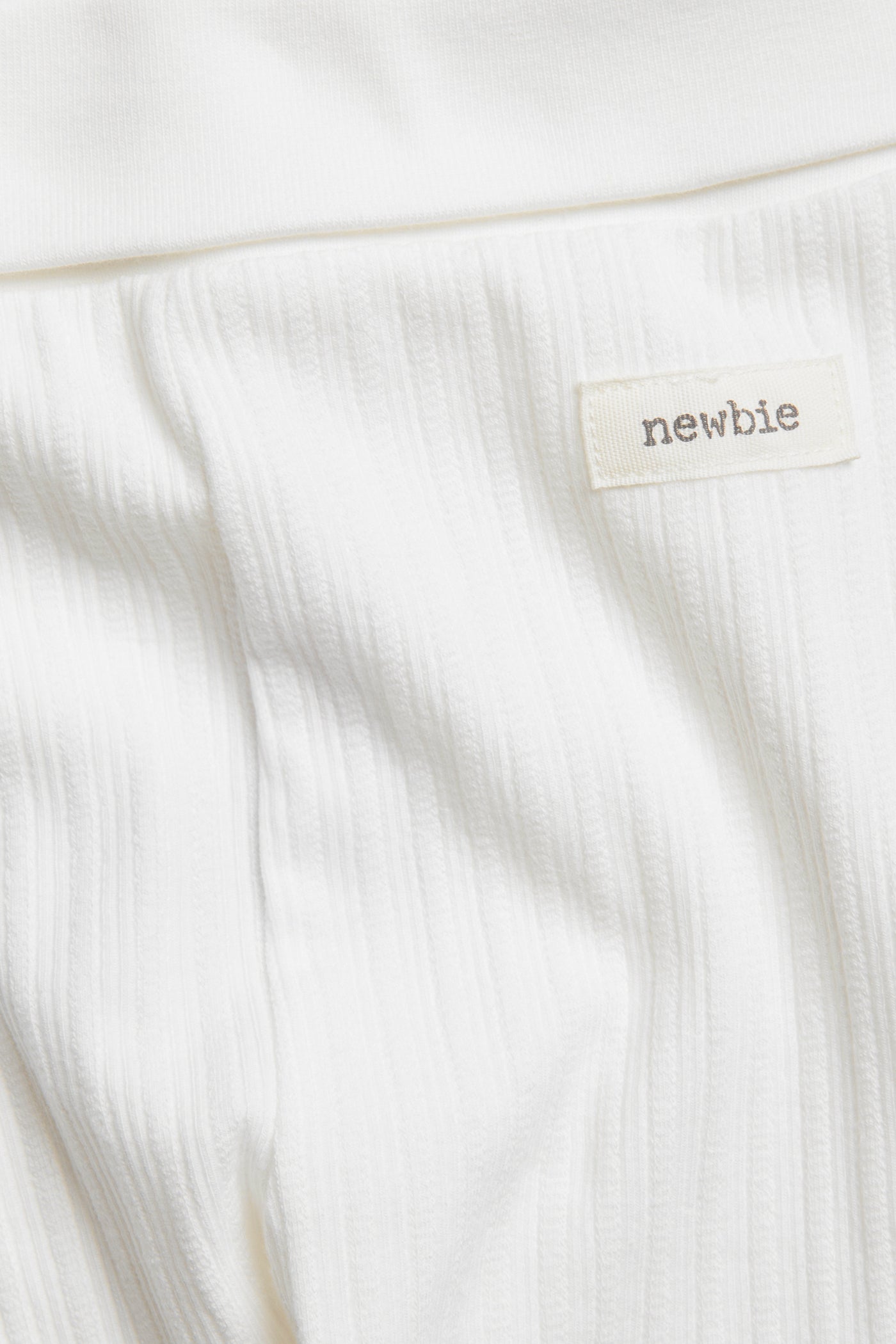 Baby white leggings with teddy bears