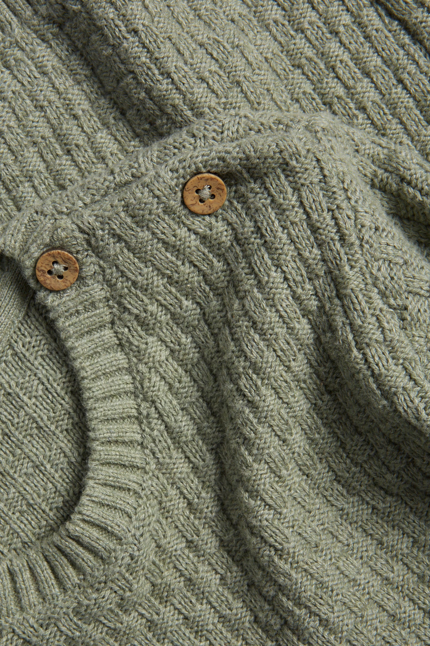 Kids´ green knitted jumper