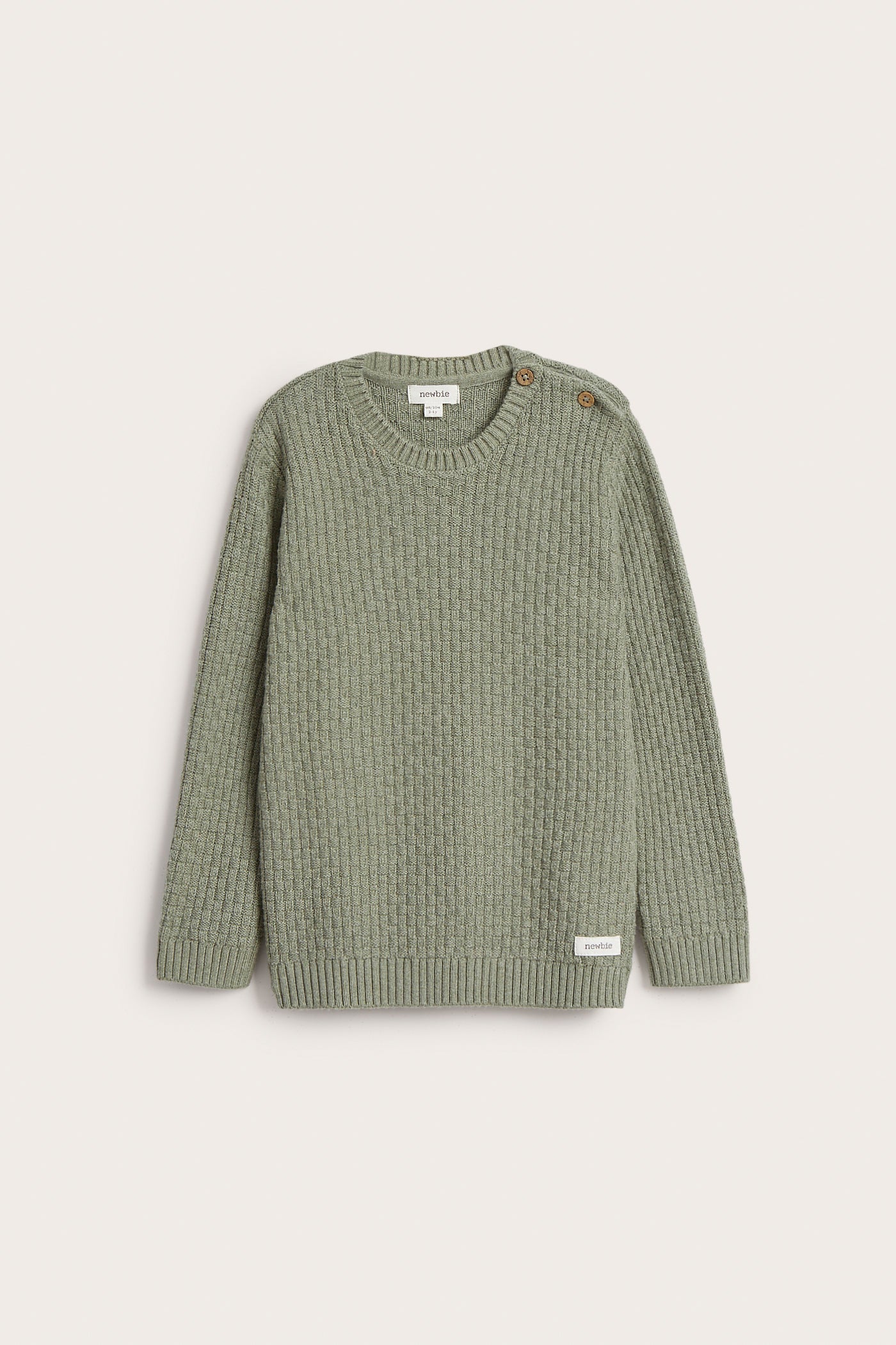 Kids´ green knitted jumper