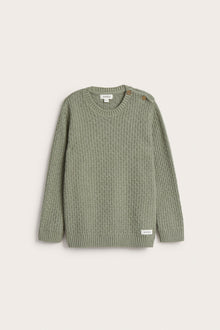 Kids´ green knitted jumper