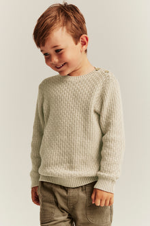 Kids' beige knitted jumper