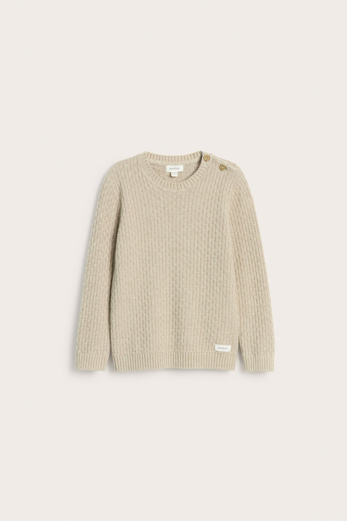 Kids' beige knitted jumper