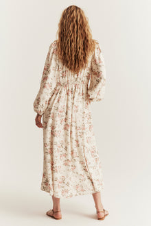 Women's beige floral dress