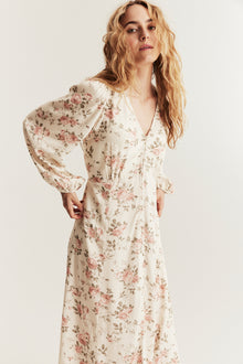 Women's beige floral dress