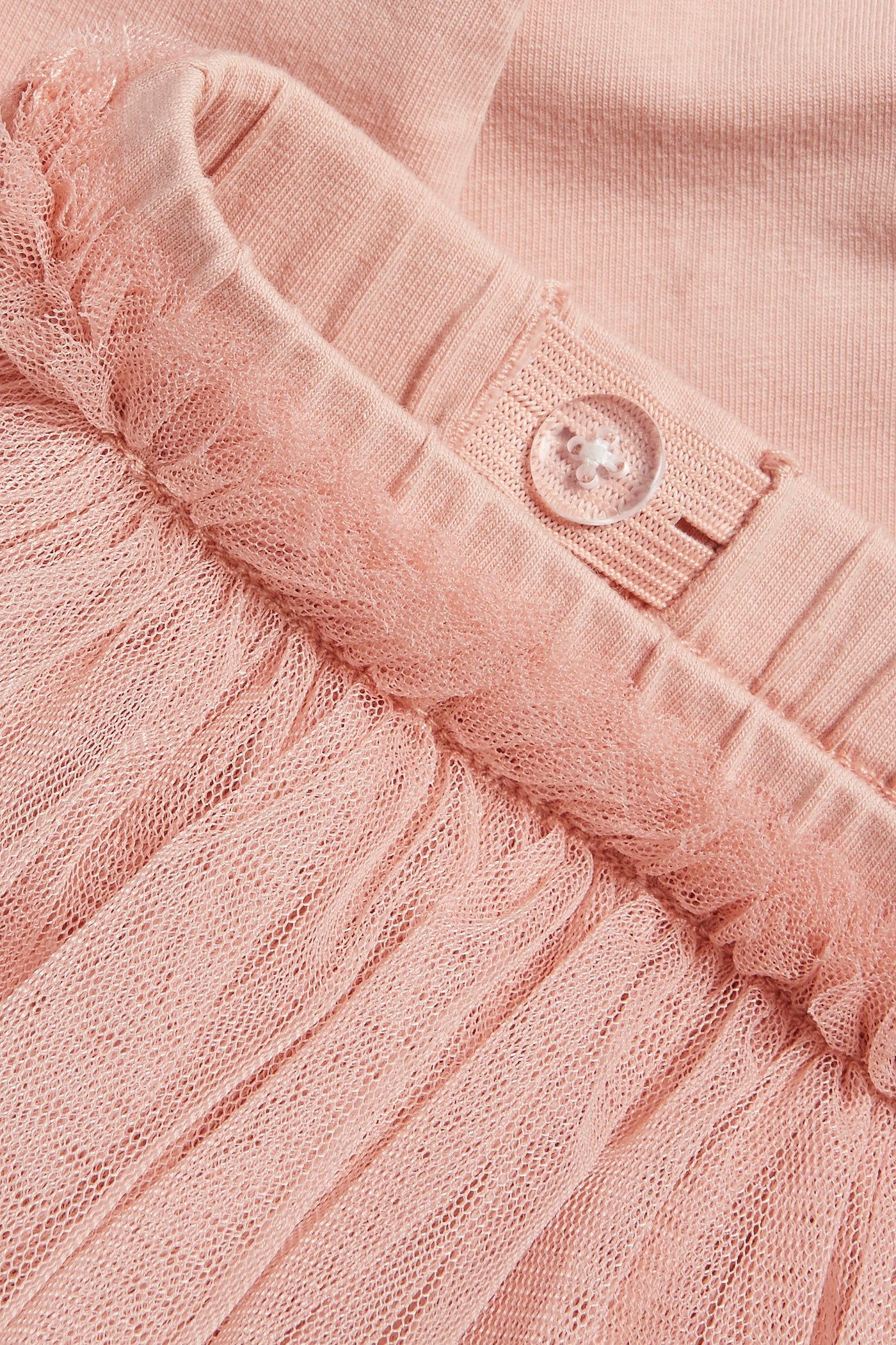 Kids pink leggings with skirt