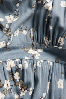 Women's blue floral dress