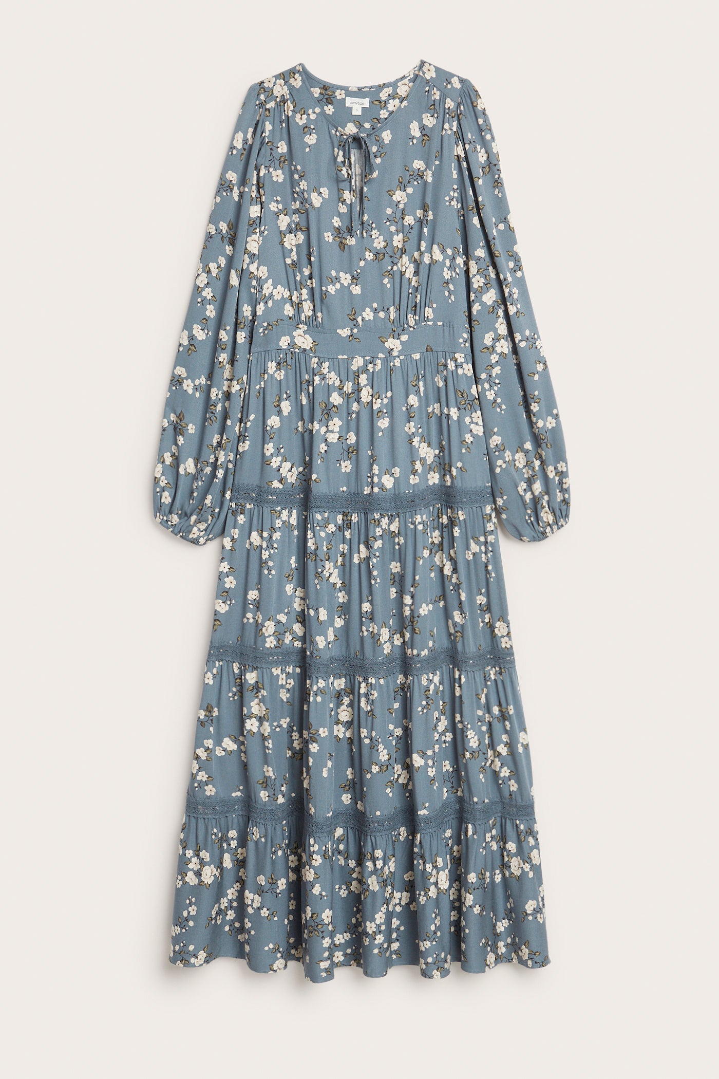 Women's blue floral dress