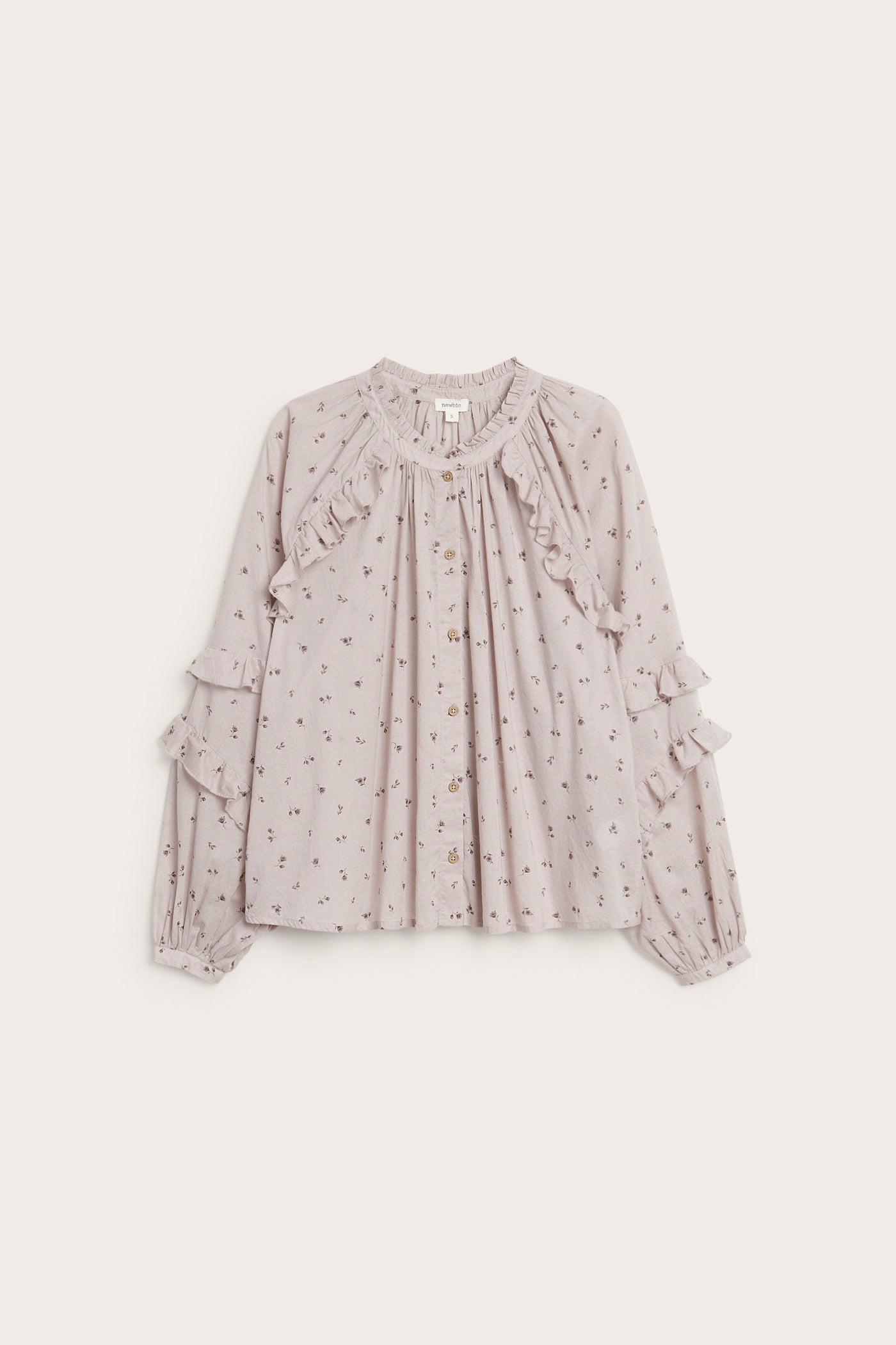 Women's lilac floral blouse