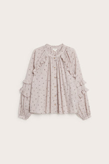 Women's lilac floral blouse