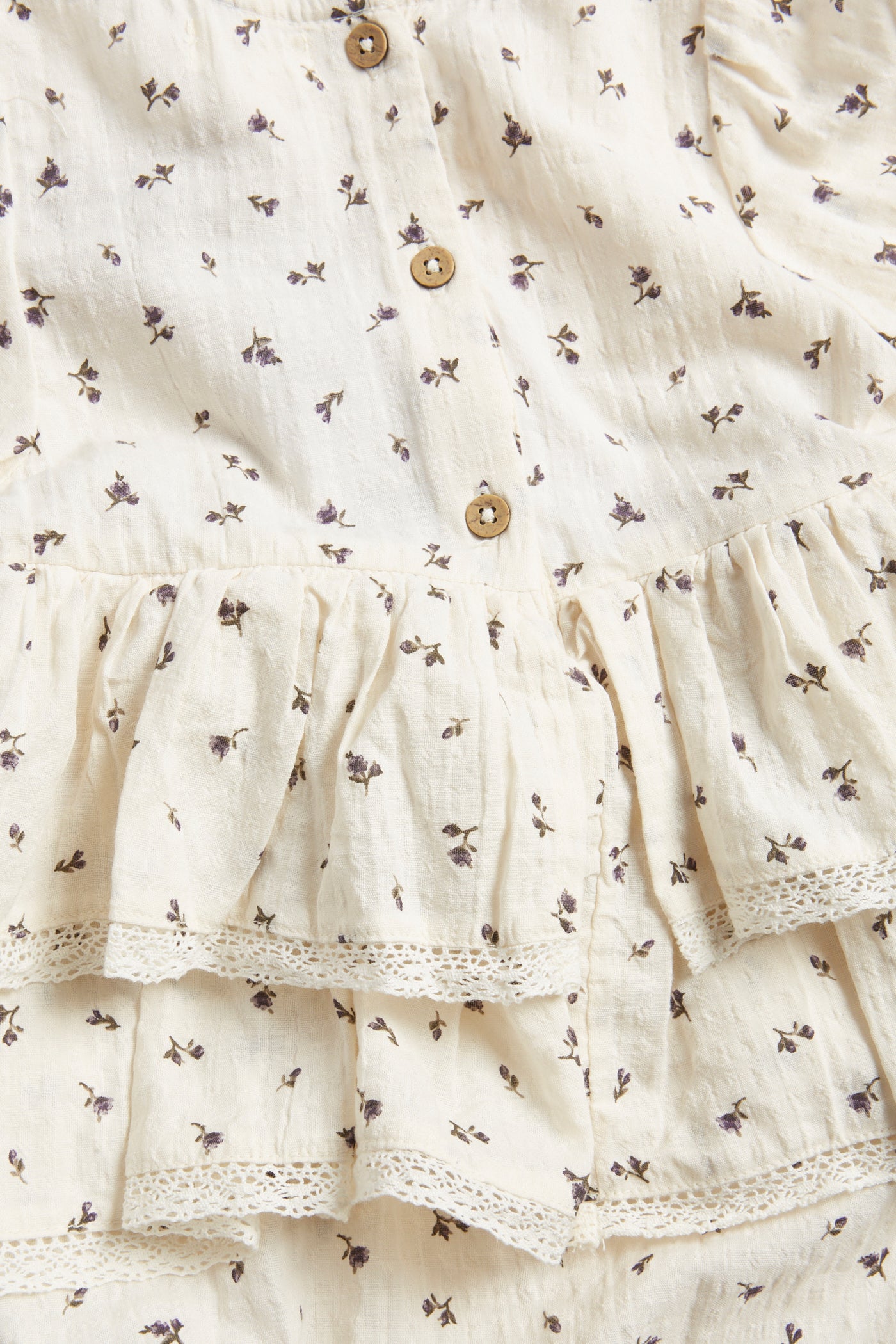 Baby beige ditzy floral bodysuit