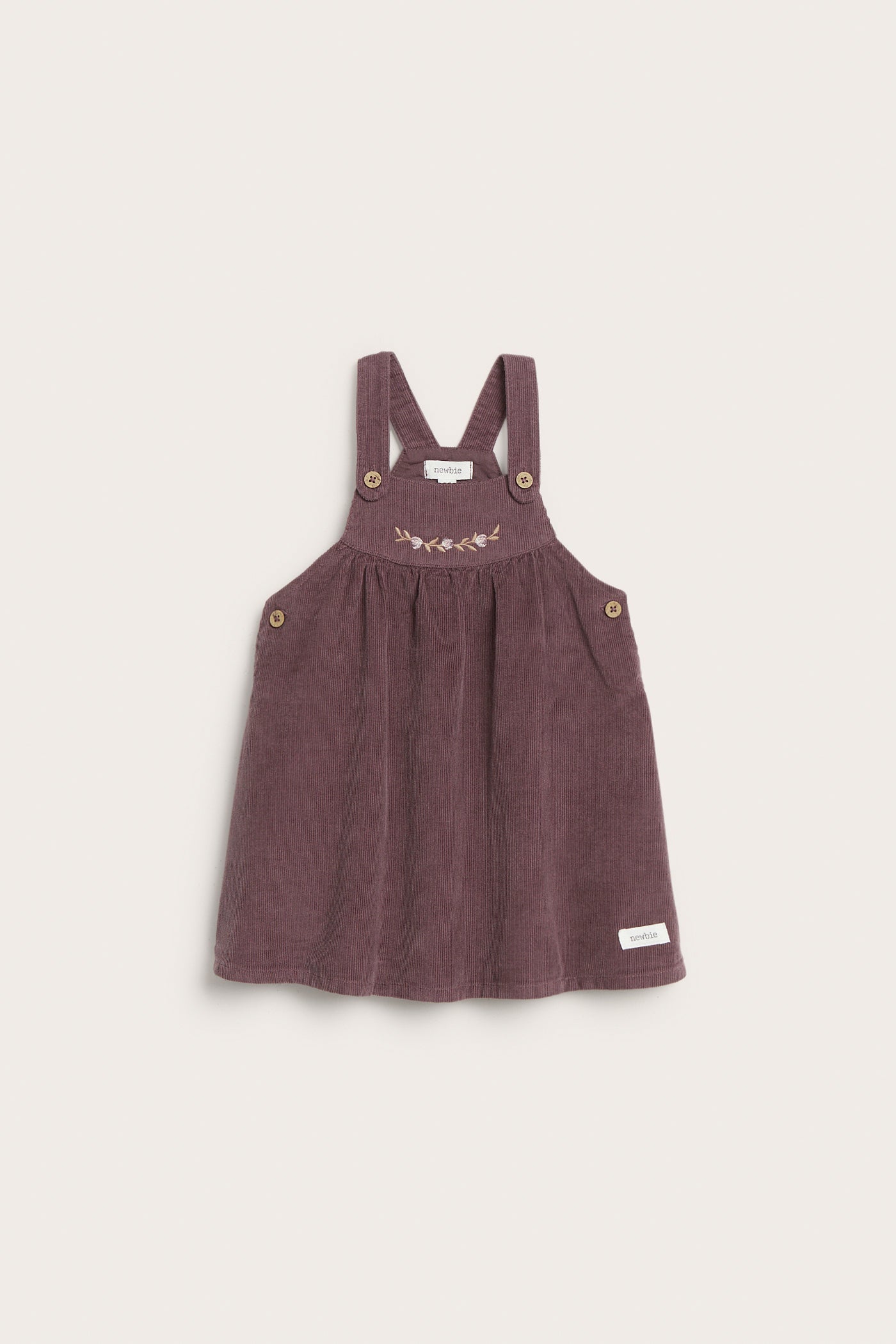 Baby lilac corduroy pinafore dress