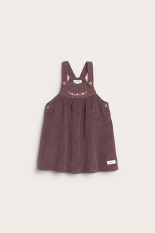 Baby lilac corduroy pinafore dress