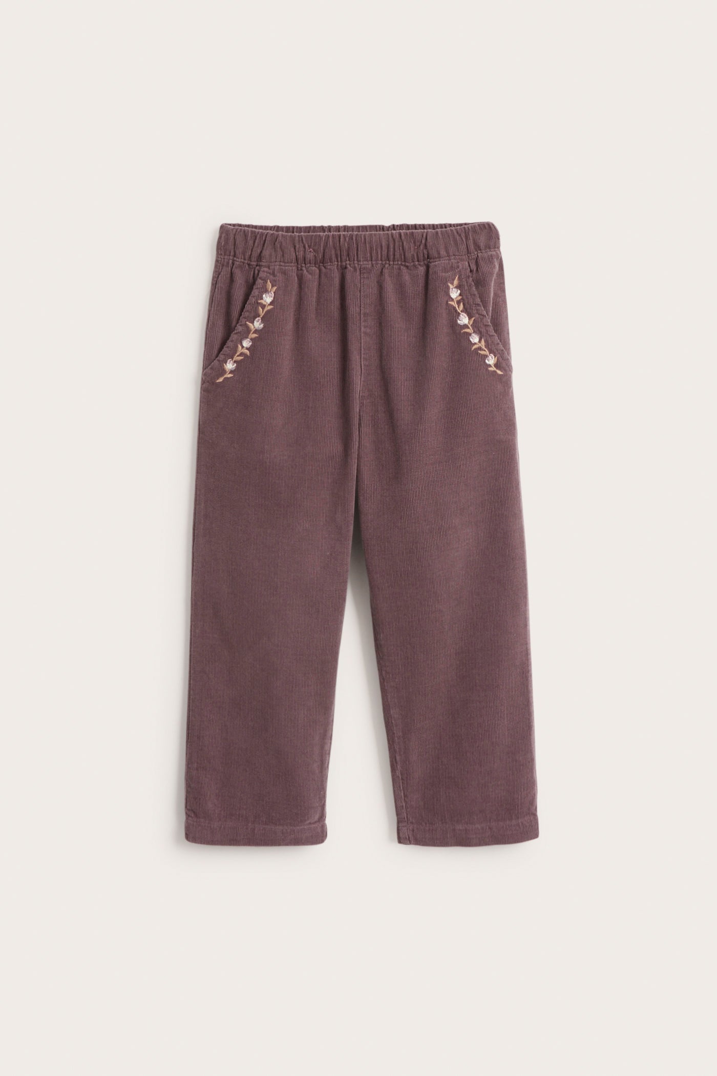 Kids' lilac corduroy trousers