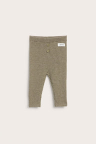 Baby brown wool-blend leggings