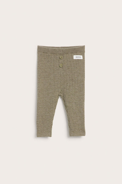 Baby brown wool-blend leggings