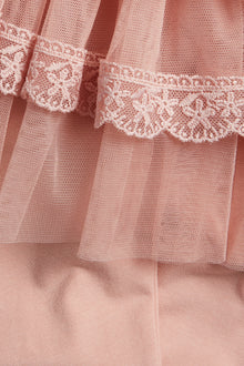 Baby pink leggings with skirt