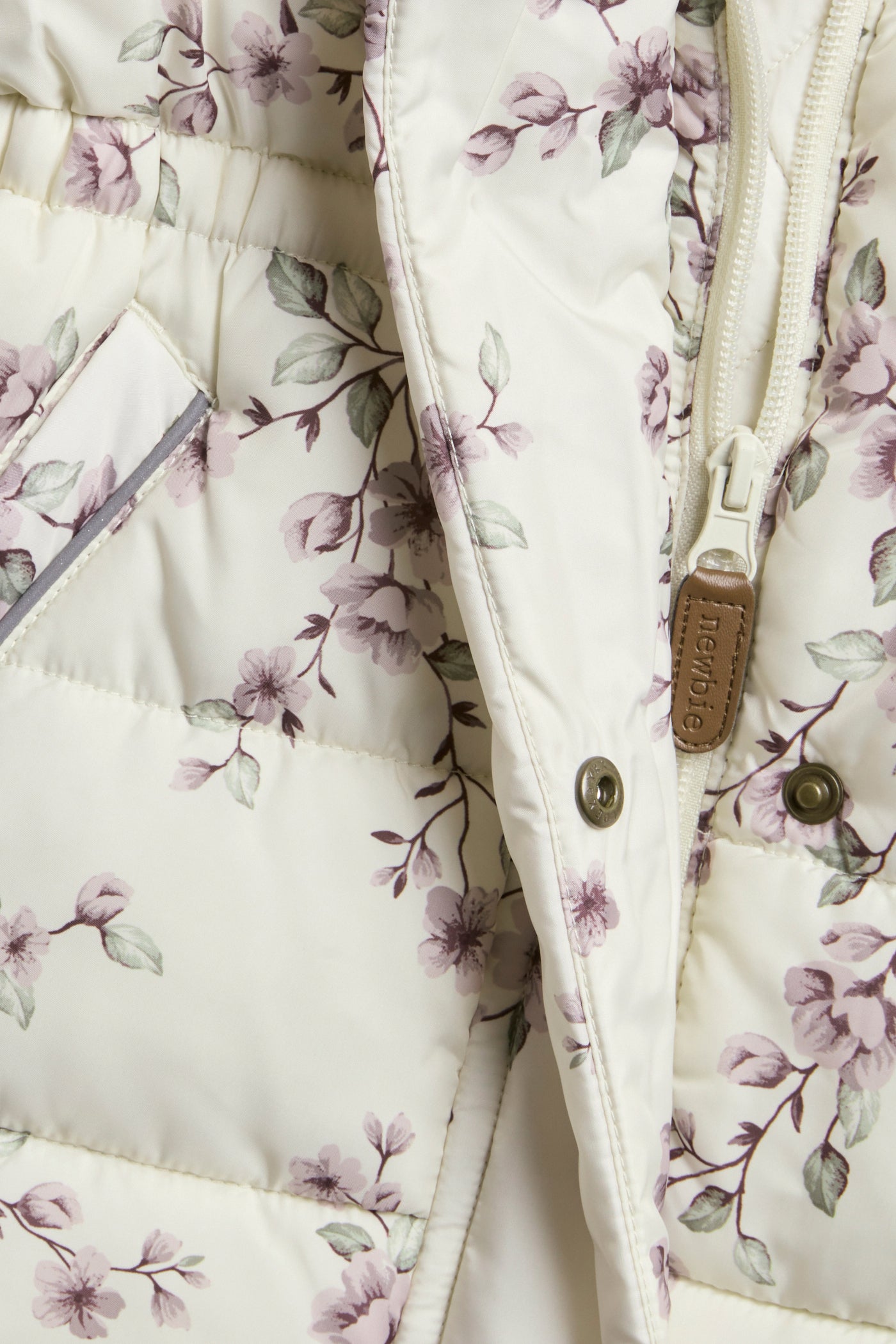 Baby & kids' beige floral padded jacket