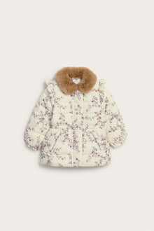 Baby & kids' beige floral padded jacket