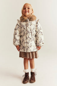 Baby & kids' beige floral padded jacket