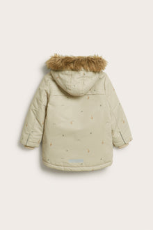 Baby & kids beige padded jacket with foxes